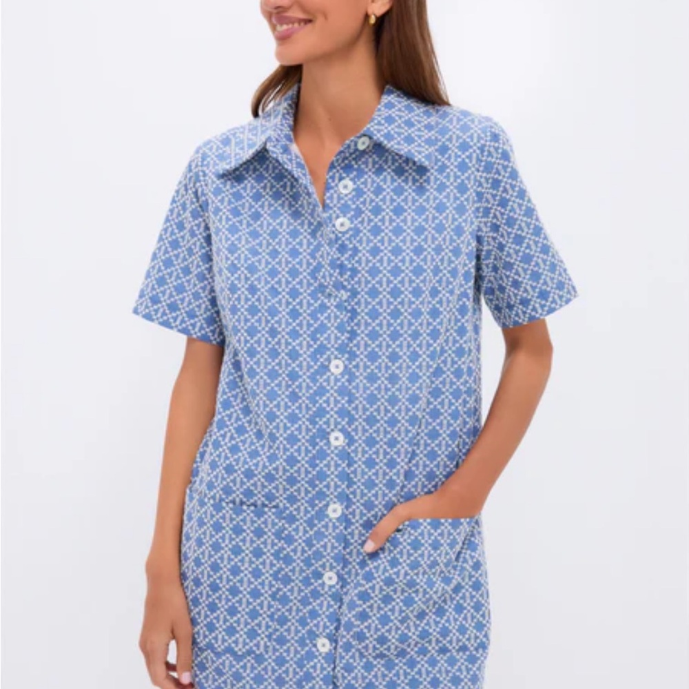 Pomander Place Denim Embroidered Lacie Dress
